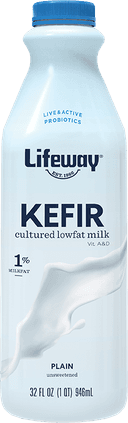 Lifeway Probiotic Low Fat Plain Kefir, 32 Ounce -- 6 per case.