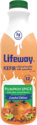 Lifeway Probiotic Low Fat Pumpkin Spice Kefir, 32 Ounce -- 6 per case.