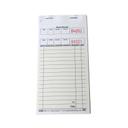 National Checking Company Interleaving Carbon Guest Check Board - 2 Part Gold, 16 Line, 3.4 x 6.75 inch -- 50 books per case.