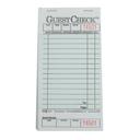 Single Tag Guest Check Board - 1Part, Green, 15 Line, 3.5 X 6.75 Inch, 50 Checks Per Book -- 2500 Per Case.