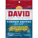 David Sea Salt Pumpkin Pepitas Seed, 5 Ounce Resealabe Bag -- 8 per case
