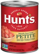 Hunts Petite Diced Tomatoes, 28 Ounce can -- 12 cans per case