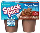 Snack Pack Sugar Free Chocolate Pudding, 3.5 Ounce -- 48 per case