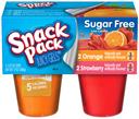 Snack Pack Sugar Free Strawberry and Orange Juicy Gels, 13 Ounce -- 12 per case