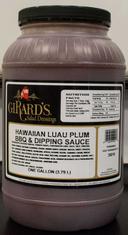 Girards Dressing Hawaiian Luau Plum Barbecue Sauce, 1 Gallon -- 2 per case.