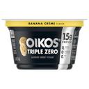 Oikos Triple Zero Nonfat Banana Creme Blended Greek Yogurt, 5.3 Ounce -- 12 per case