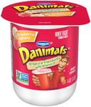 Danimals Strawberry Banana Nonfat Yogurt , 4 Ounce Cup -- 48 per case.