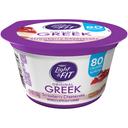 Light and Fit Greek Strawberry Cheesecake Non Fat Yogurt, 5.3 Ounce -- 12 per case.