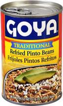 Goya Traditional Refried Pinto Beans, 16 Ounce -- 12 per case.