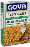 Goya Rice Primavera Spring Vegetables and Cheddar, 7 Ounce -- 12 per case