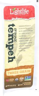 Lightlife Organic Three Grain Tempeh, 8 Ounce -- 8 per case