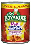 Chef Boyardee Mini Bite Spaghetti and Meatball, 14.5 Ounce -- 24 per case