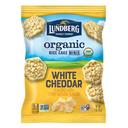 Lundberg Family Farms Organic White Cheddar Mini Rice Cake, 1 Ounce -- 24 per case