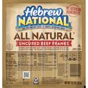 Hebrew National All Natural Uncured Beef Frank, 10.3 Ounce -- 12 per case.