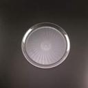 Party Tray Round Clear Tray, 12 inch -- 25 per case.