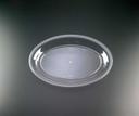 Party Tray Oval Clear Tray, 11 x 16 inch -- 25 per case.