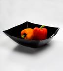 Yoshi Ware Emi Black Square Serving Bowl, 128 Ounce -- 25 per case.