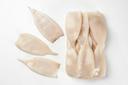 Pana Pesca Fully Cleaned Todarodes Raw Squid Tubes - 5/8 inch Tubes, 2.5 Pound -- 4 per case.