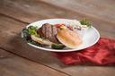 Big City Angus Chuck Brisket Short Ribs Ground Beef Patty, 5.3 Ounce -- 36 per case.
