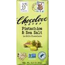 Chocolove Pistachio and Sea Salt Milk Chocolate, 3.2 Ounce - 144 per case
