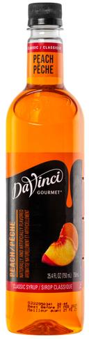 Davinci Gourmet Peach Syrup, 750 Milliliter -- 12 per case
