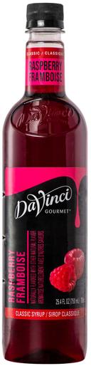 DaVinci Gourmet Classic Raspberry Syrup, 750 Milliliter Plastic Bottle -- 12 per case