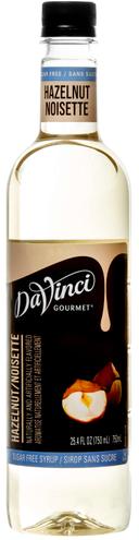 Davinci Gourmet Sugar Free Hazelnut Syrup, 750 Milliliter -- 12 per case