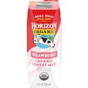 Horizon Organic Aseptic Strawberry Low Fact Milk, 8 Fluid Ounce - 6 per pack -- 3 packs per case