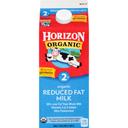 Horizon Organic 2 Percent Reduced Fat Milk, 64 Ounce -- 6 per case.