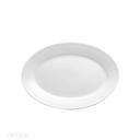 Buffalo Bright White Ware Rolled Edge Platter, 13 1/4 inch -- 12 per case.