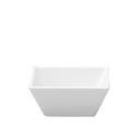 Buffalo Bright White Ware Undecorated Square Rolled Edge Low Dip Bowl -- 36 per case.