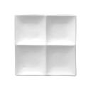 Buffalo Bright White Ware Rolled Edge 4 Compartment Platter -- 12 per case.