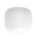 Buffalo Cream White Undecorated Narrow Rim Square Plate, 10 1/2 inch -- 12 per case.