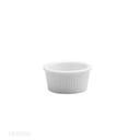 Buffalo Bright White Ware Undecorated Rolled Edge Fluted Ramekin, 1 1/2 Ounce -- 36 per case.