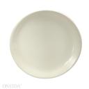 Buffalo Cream White Undecorated Narrow Rim Coupe Plate, 9 inch -- 24 per case.