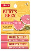Burts Bees Pink Grapefruit Lip Balm - Twin Pack, 0.3 Ounce -- 48 per case