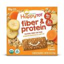 Happy Tot Organic Bananas and Carrots Fiber and Protein Soft-Baked Oat Bar, 4.4 Ounce - 6 per case