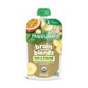 Happy Baby Bananas Spinach Passionfruit and Oats with Dha and Choline Brain Support Blends Baby Food for Stage 2, 4 Ounce - 16 per case