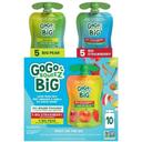GoGo Squeez Big Apple Strawberry Apple Pear Cinnamon Vanilla Fruit On the Go Snack, 10 count -- 2 per case