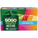 Gogo Squeez Active Lyte Up Strawberry Pineapple Orange Fruit Blend with Electrolytes, 10 count -- 6 per case
