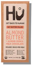 Hu Almond Butter Plus Almond Crunch Milk Chocolate Bar, 2.1 Ounce -- 24 per case