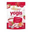 Happy Baby Organic Yogis Strawberry Freeze-Dried Yogurt and Fruit Snacks, 1 Ounce - 8 per case