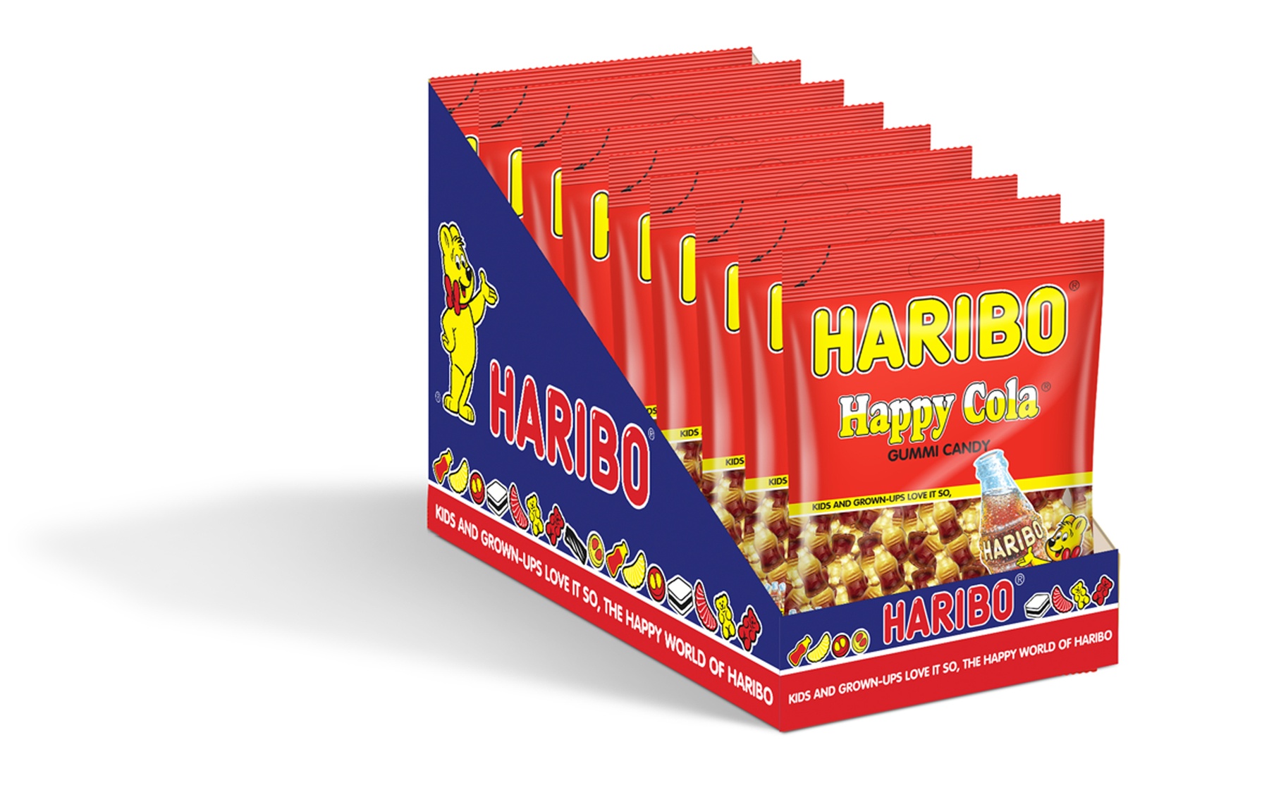 Haribo Happy Cola Gummi Candy, 5 Ounce -- 12 per case.