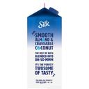 Silk Extended Shelf Life Pure Original Unsweetened Almond Coconut Milk Blend, 0.5 Gallon -- 6 per case