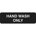 Tablecraft Hand Wash Only Rectangular Sign, 3 x 9 inch