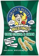 Pirates Booty Wild Tings Sour Cream and Onion Crunchy Corn Sticks, 5.5 Ounce -- 12 per case.