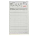 National Checking Company Carbonless Waitrpad Paper - 2 Part White, 8 Line, 4.20 x 7.25 inch -- 2000 per case.