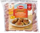Tyson Uncooked Ice Glazed Chicken Wing Sections, 2.5 Pound -- 12 per case.