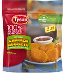 Tyson Fully Cooked Breaded Nugget Shaped Chicken Patty, 2 Pound -- 12 per case