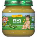 Earths Best Organic Non Gmo Pureed Peas Baby Food, 4 Ounce Jar -- 10 per case